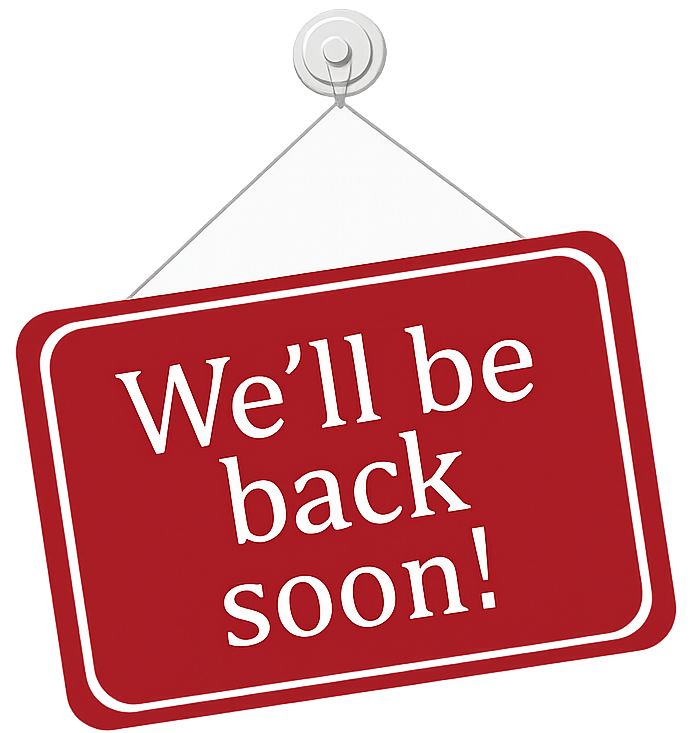 We'll be back soon